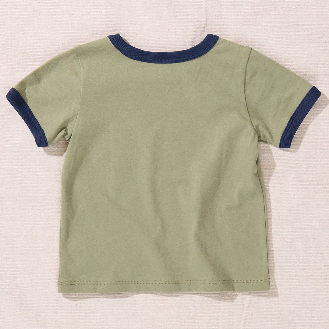 Adventure Ringer T-Shirt - Olive - Image 8