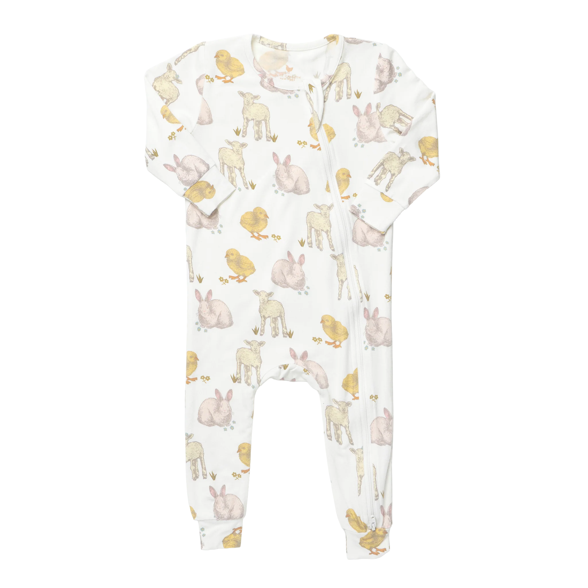 Baby Bamboo Romper - Easter Friends