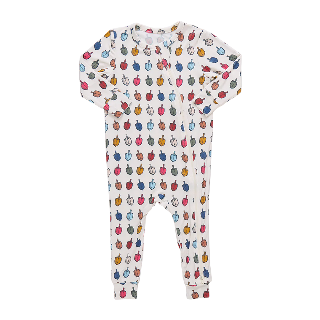 Baby Bamboo Romper - Multi Dreidels