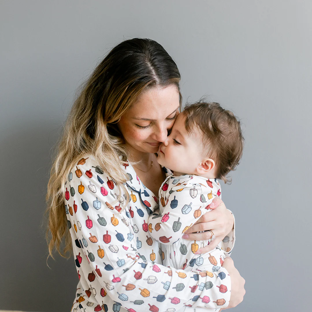 Baby Bamboo Romper - Multi Dreidels - Image 4