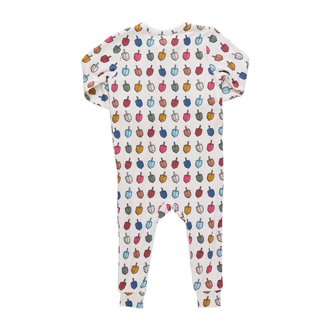 Baby Bamboo Romper - Multi Dreidels - Image 6