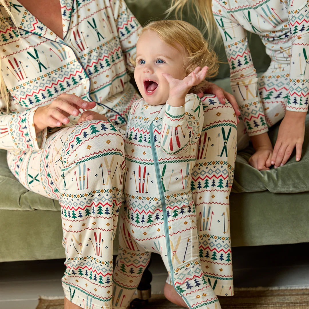 Baby Bamboo Romper - Ski Fair Isle - Image 4