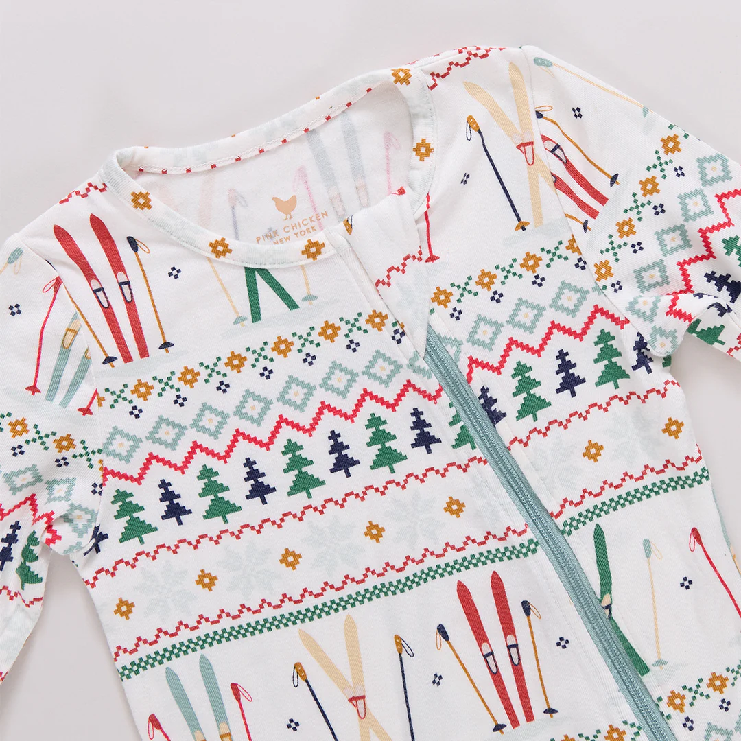 Baby Bamboo Romper - Ski Fair Isle - Image 5