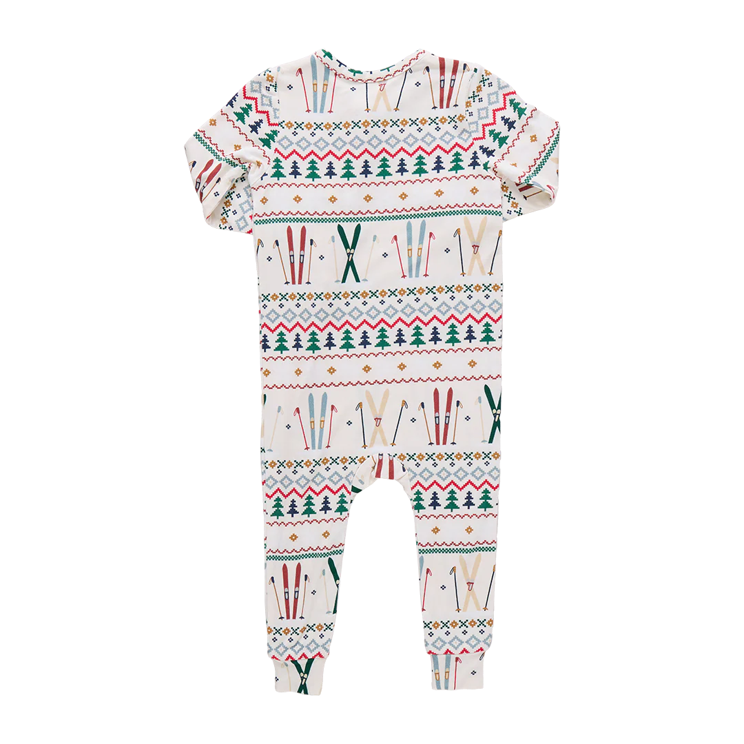 Baby Bamboo Romper - Ski Fair Isle - Image 6