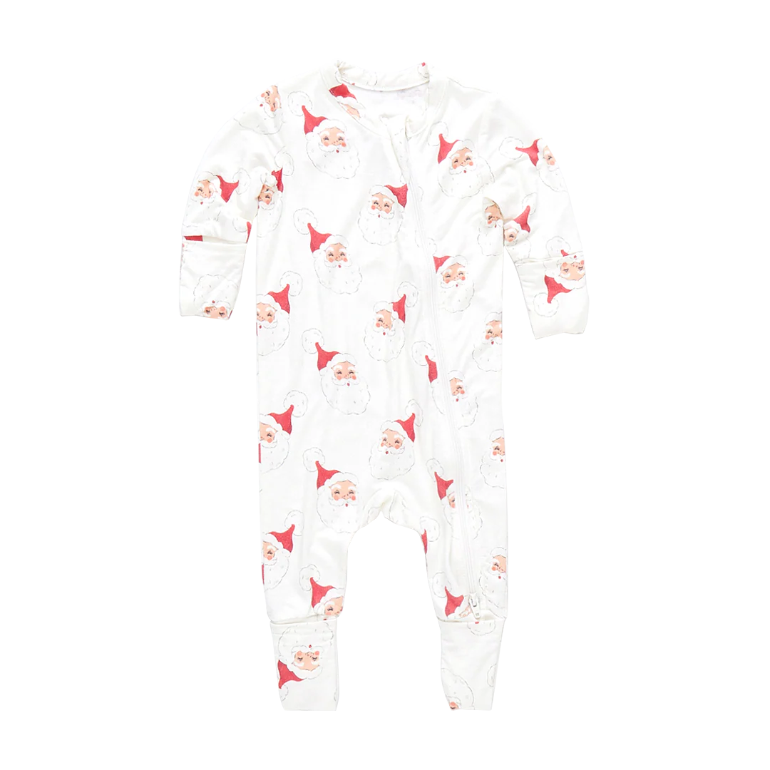 Baby Bamboo Romper - Small Santas