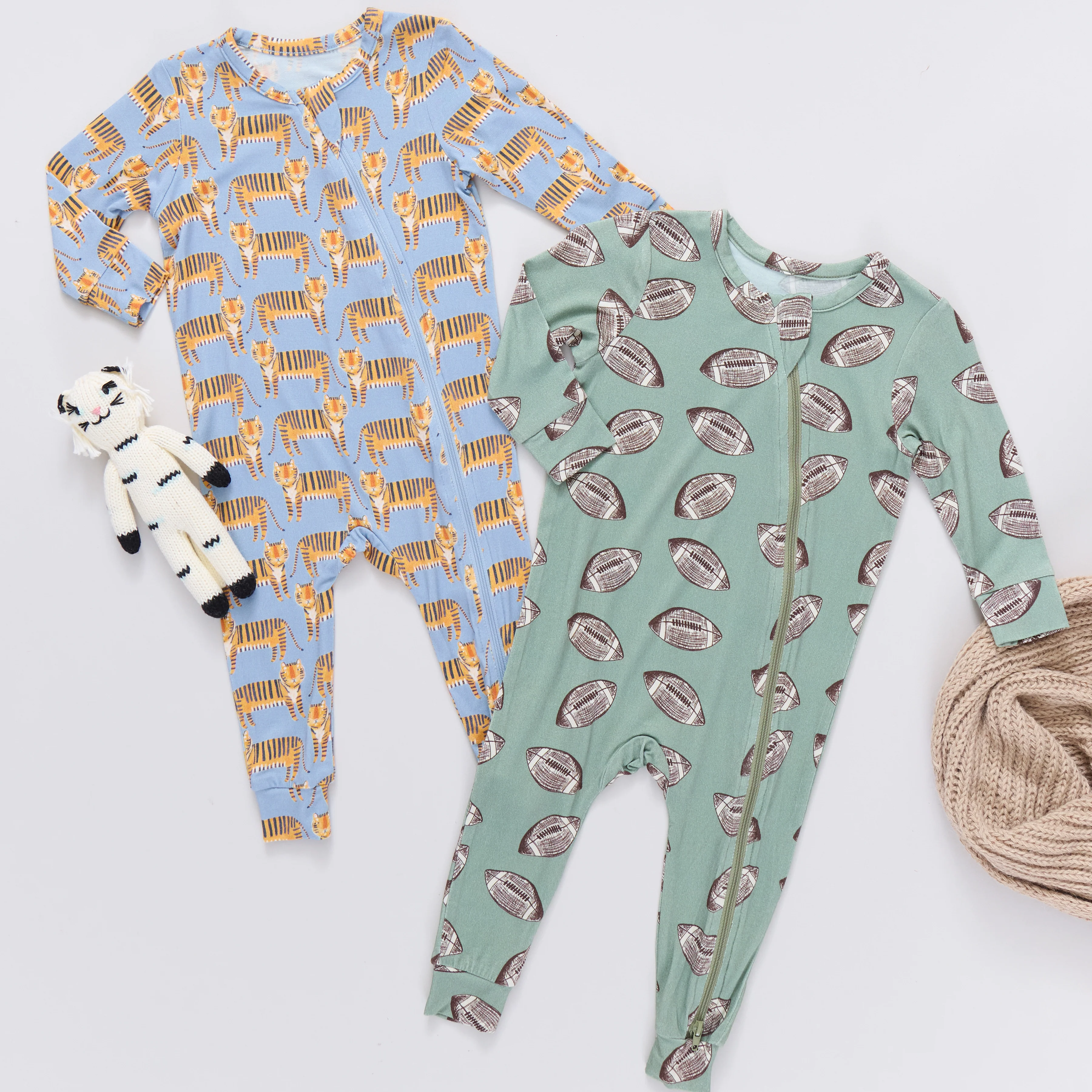 Baby Bamboo Romper - Tigers - Image 5