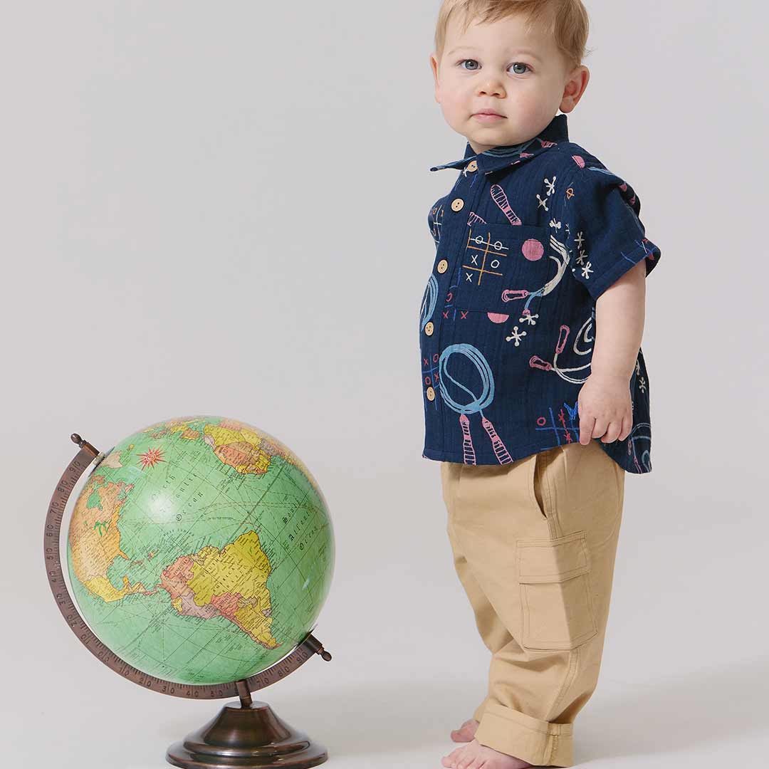 Baby Boys Cargo Pant - Khaki - Image 2