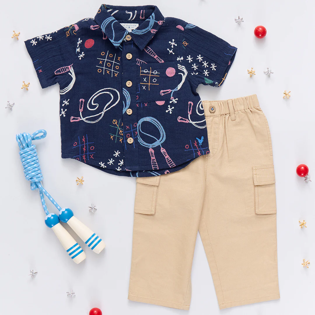 Baby Boys Cargo Pant - Khaki - Image 4