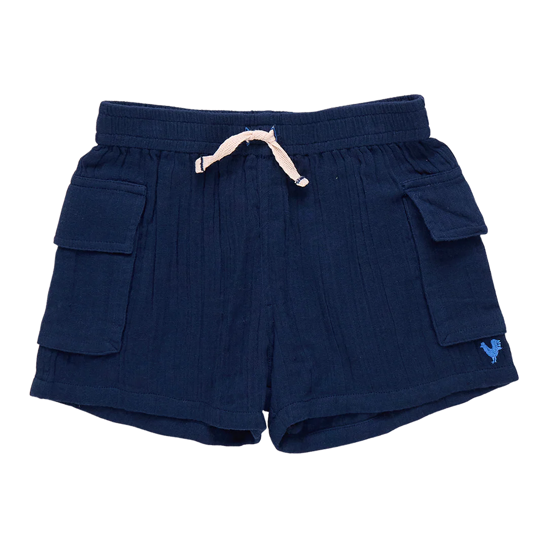 Baby Boys Pull On Short - Navy
