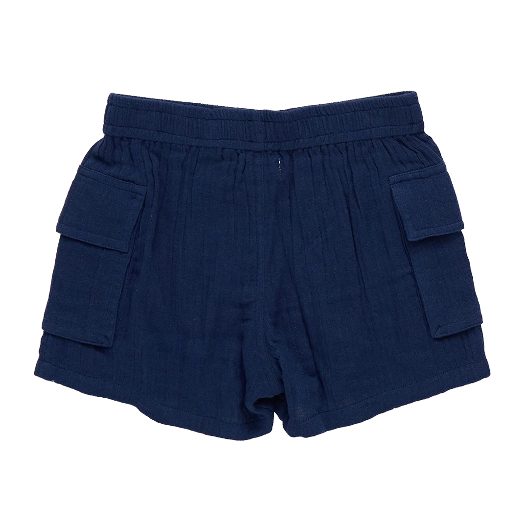 Baby Boys Pull On Short - Navy - Image 3