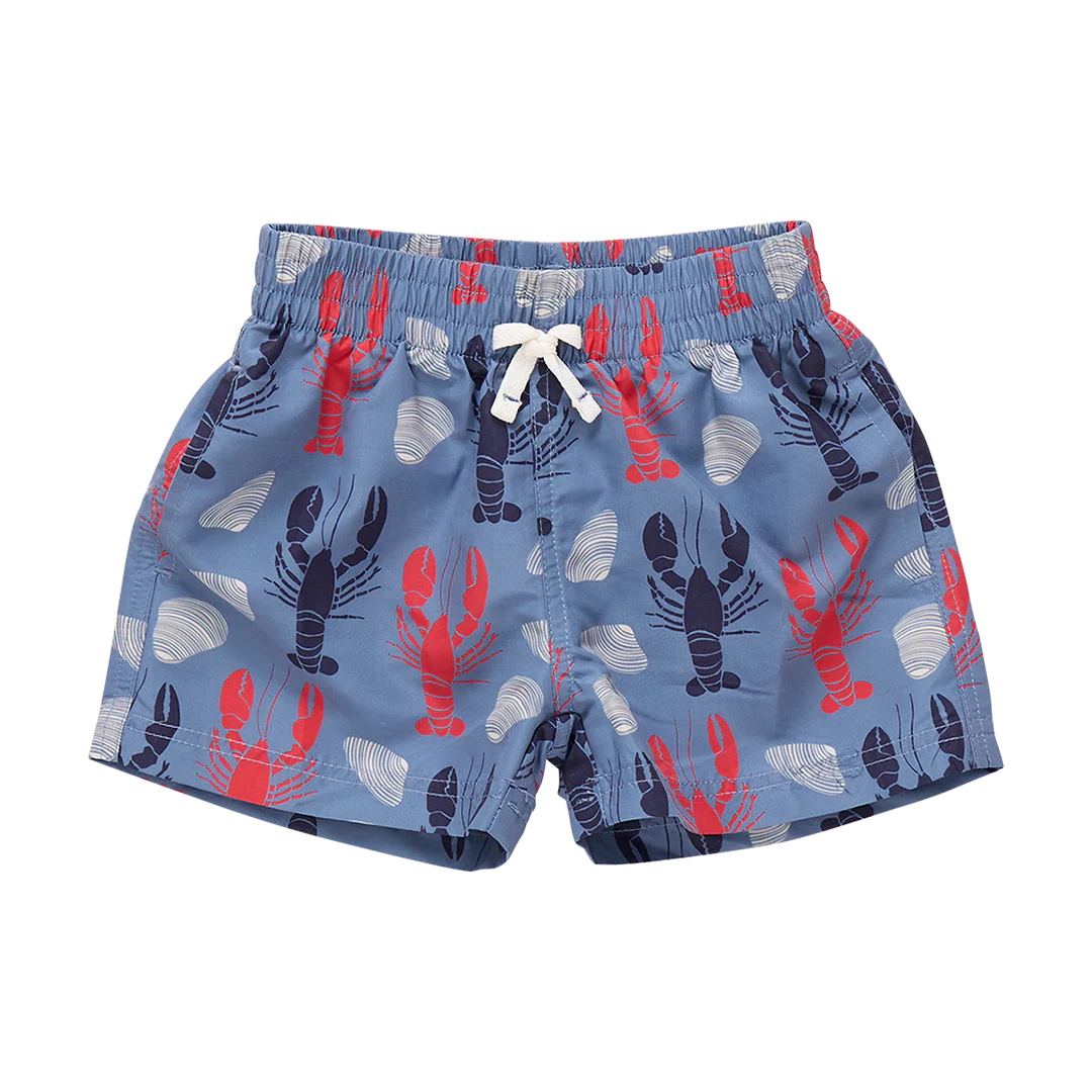 Baby Boys Swim Trunk - Lobsters and Clams