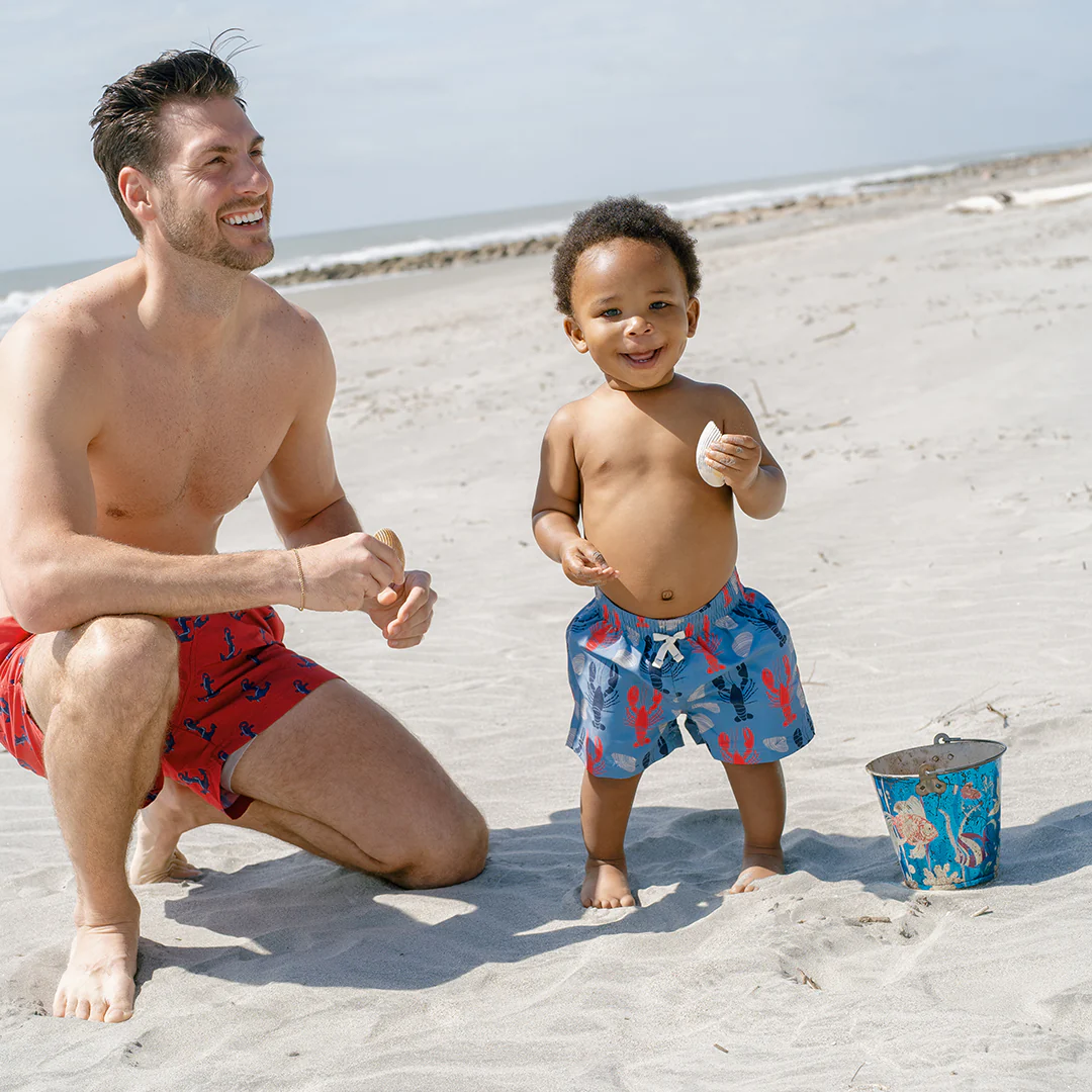 Baby Boys Swim Trunk - Lobsters and Clams - Image 4