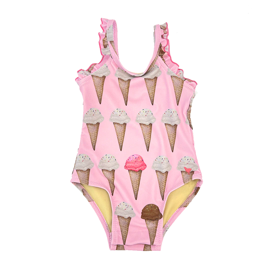 Baby Girls Claire Suit - Neapolitan Ice Cream Cones