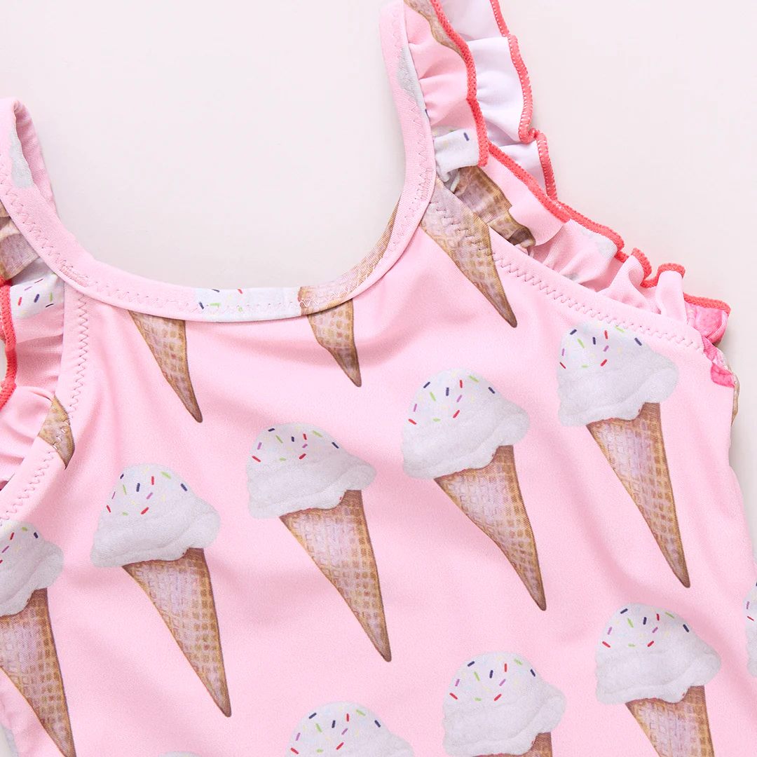 Baby Girls Claire Suit - Neapolitan Ice Cream Cones - Image 3