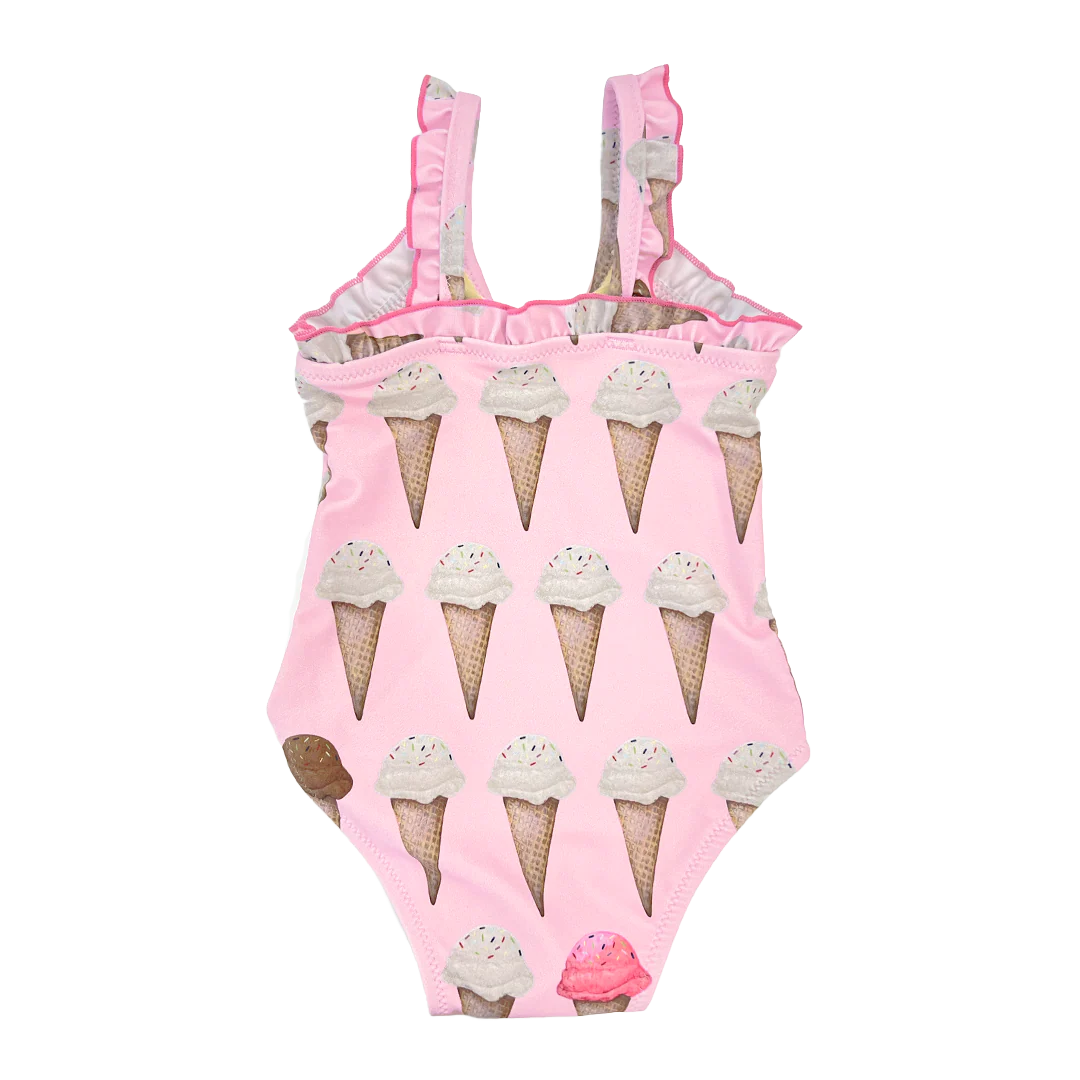 Baby Girls Claire Suit - Neapolitan Ice Cream Cones - Image 4