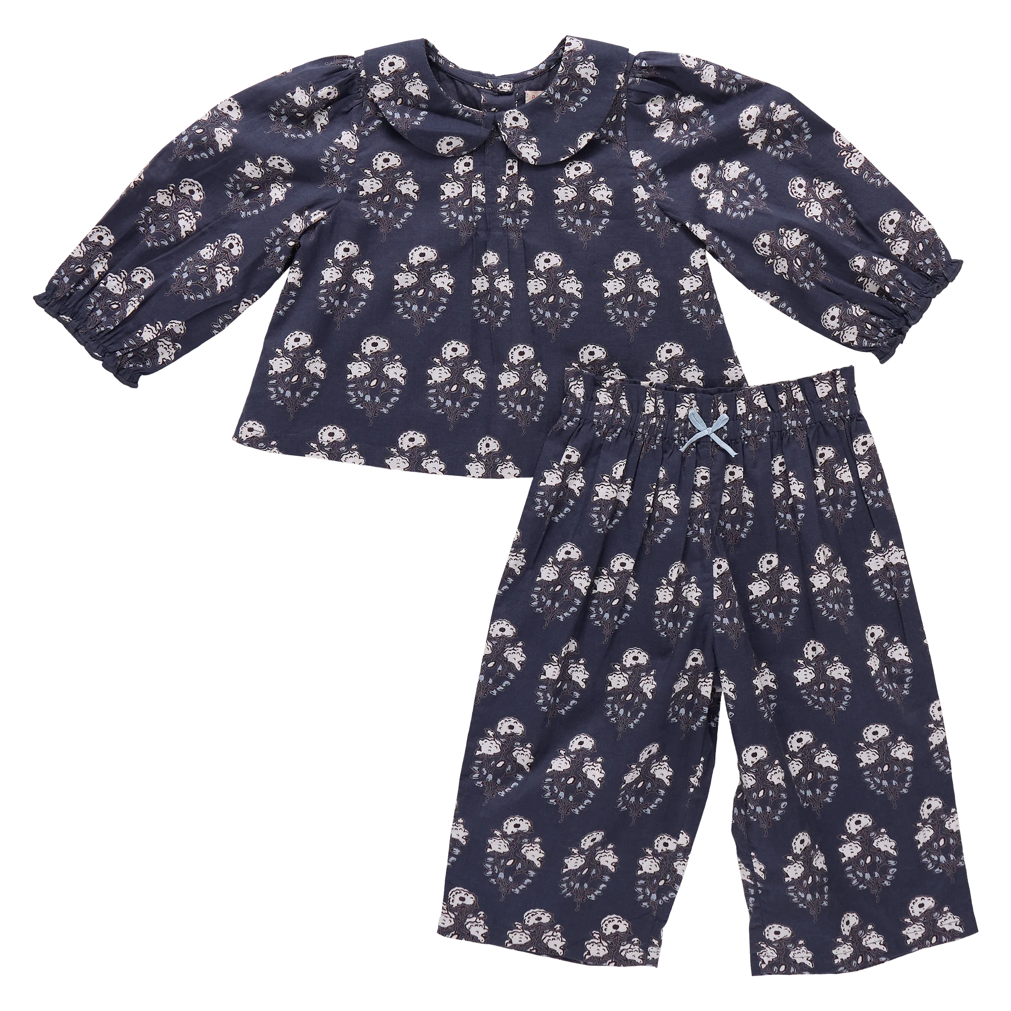 Baby Girls Dawson 2-Piece Set - Navy Strawflower