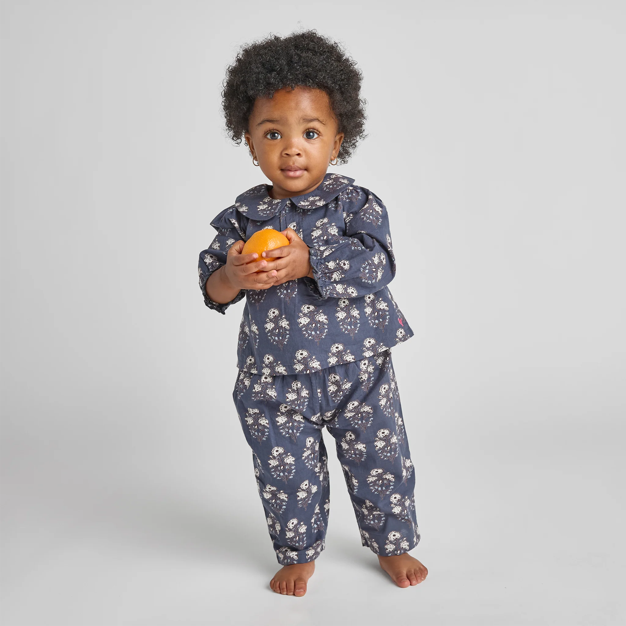 Baby Girls Dawson 2-Piece Set - Navy Strawflower - Image 2