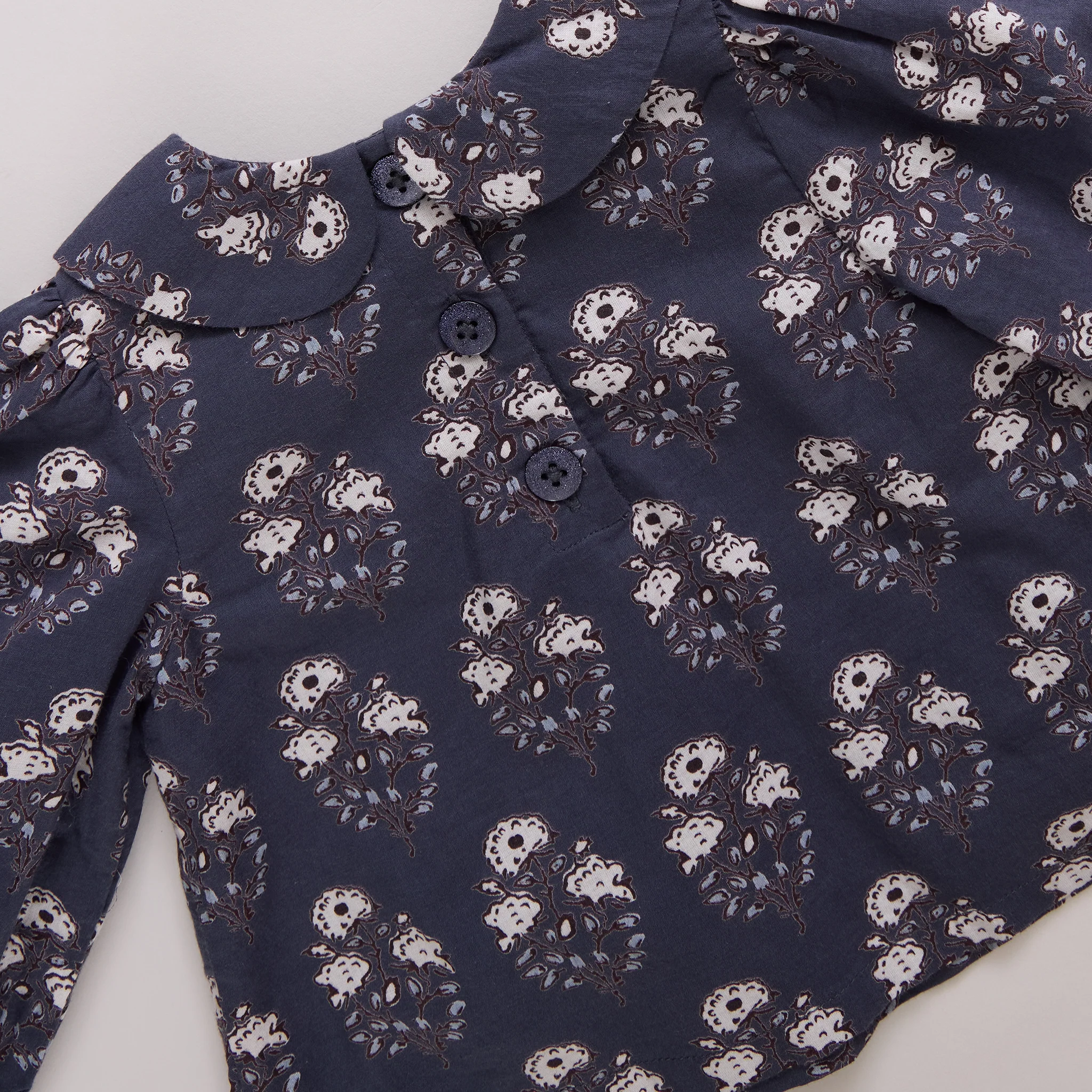Baby Girls Dawson 2-Piece Set - Navy Strawflower - Image 5