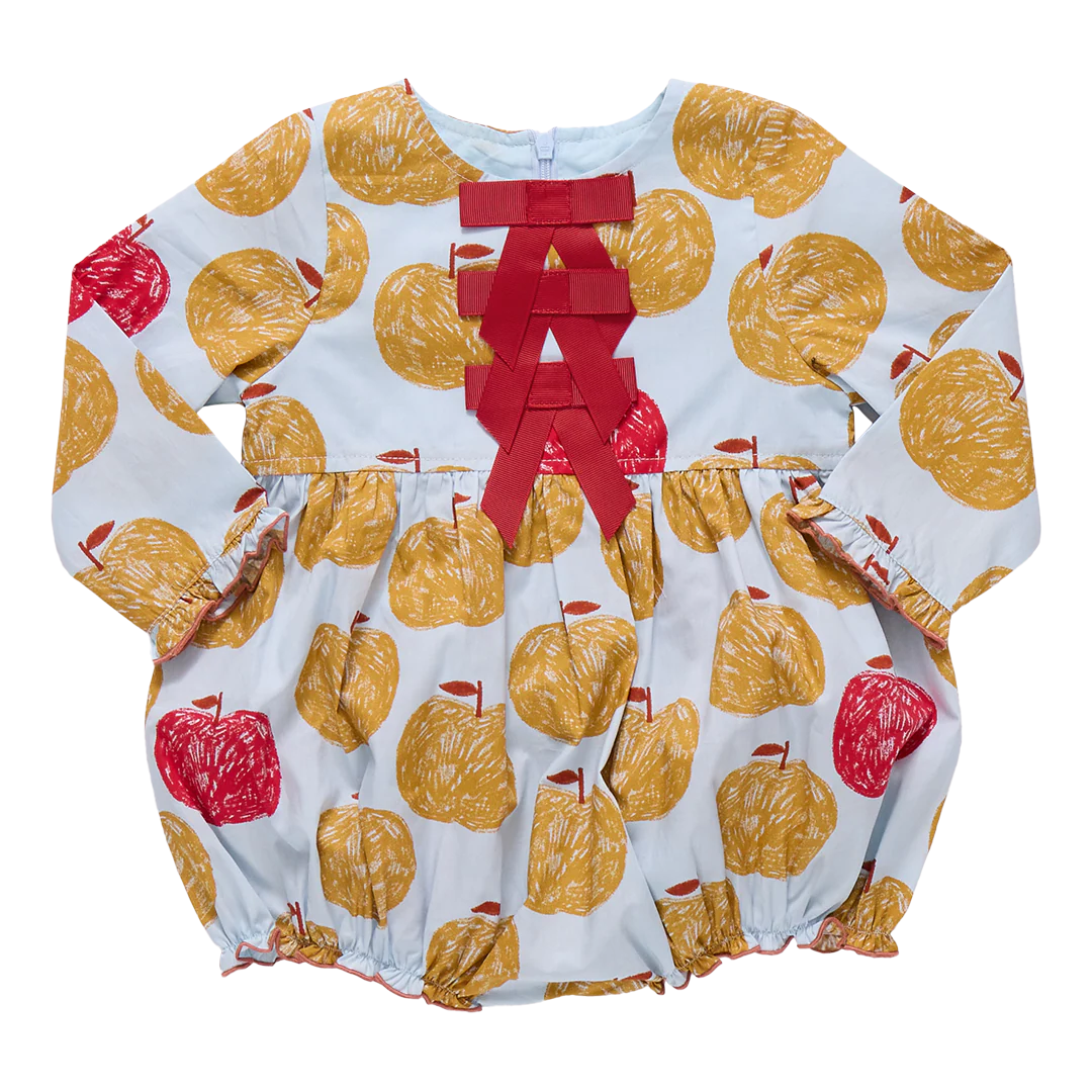 Baby Girls Hermione Bubble - Gold Apples