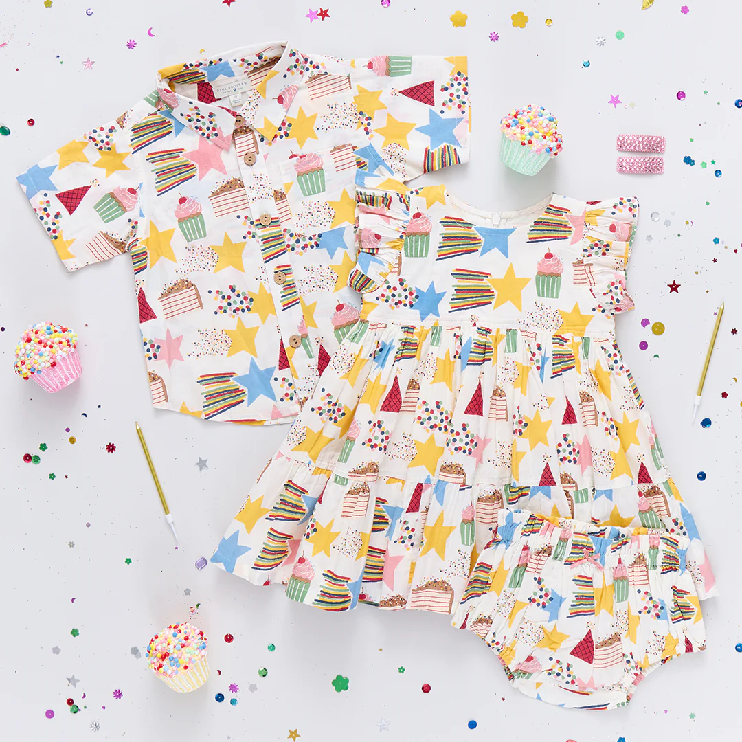 Baby Girls Jennifer Dress Set - Birthday Star - Image 3