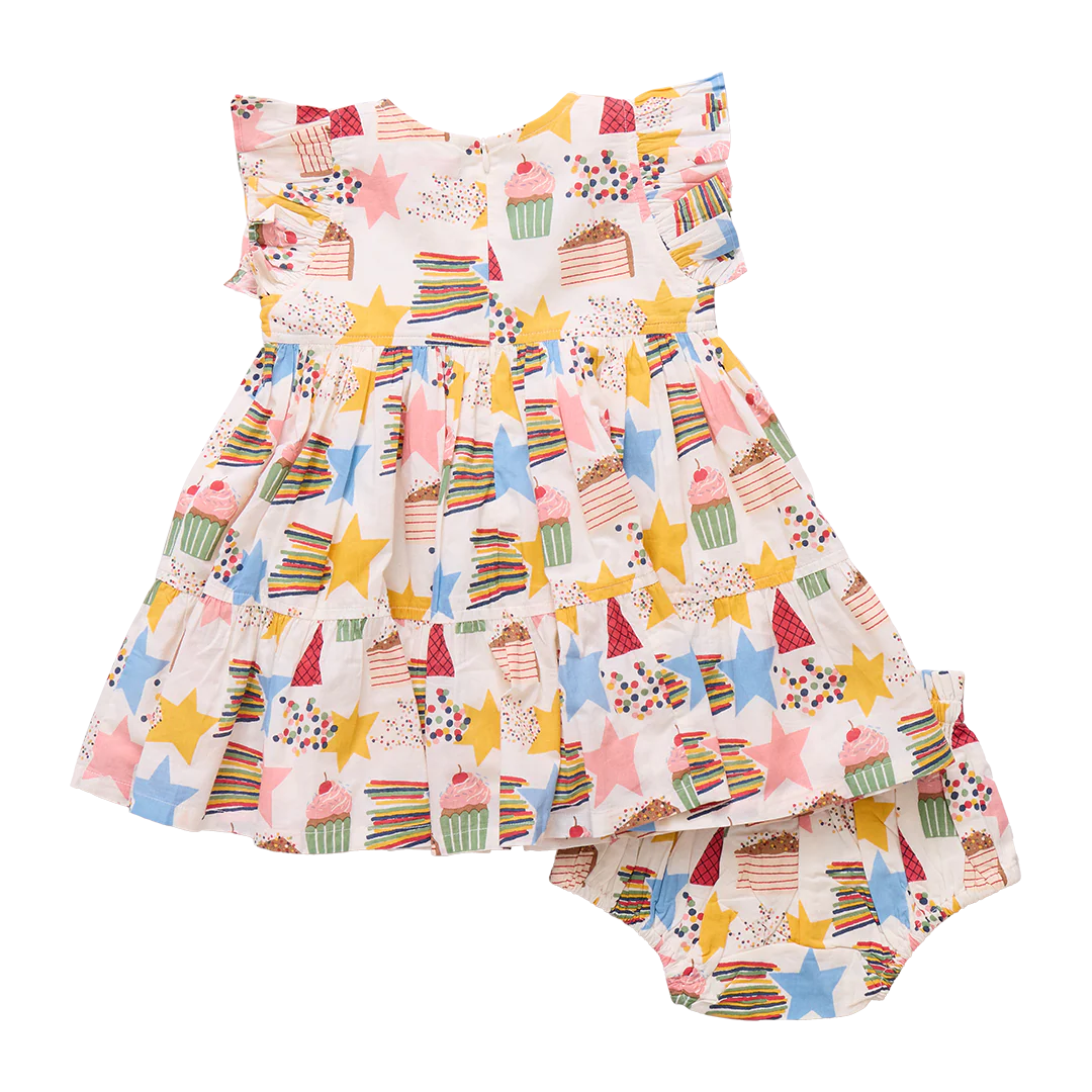 Baby Girls Jennifer Dress Set - Birthday Star - Image 4