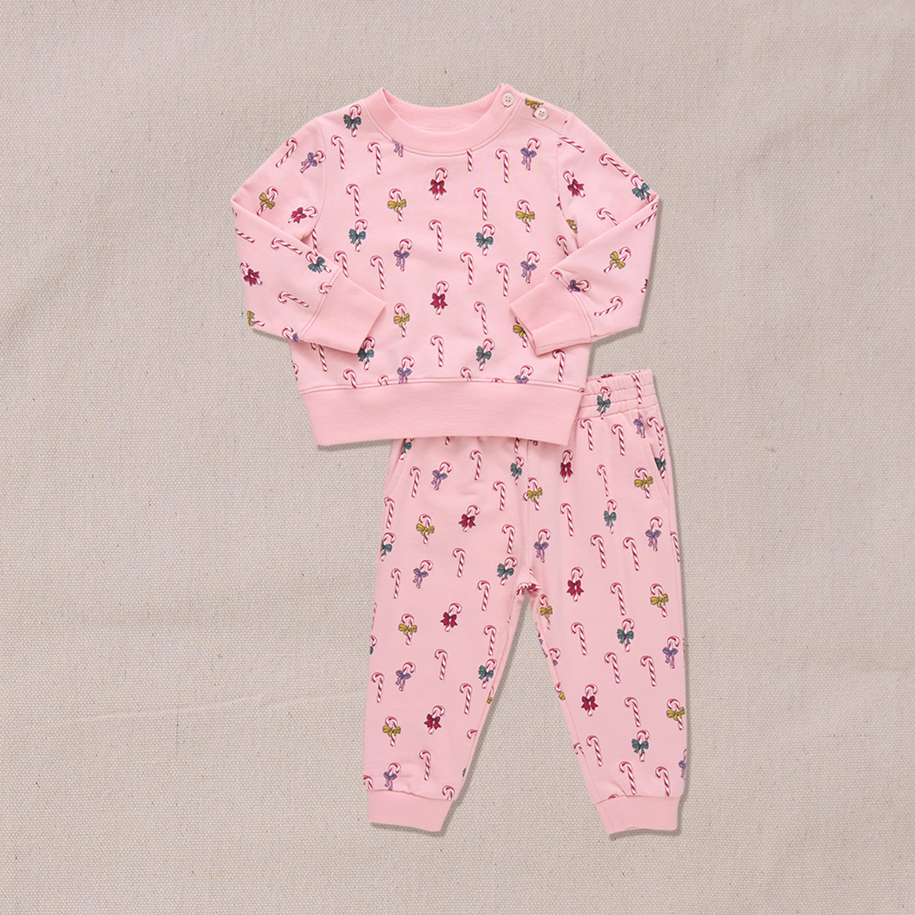 Baby Jax Jogger Set - Mini Candy Cane