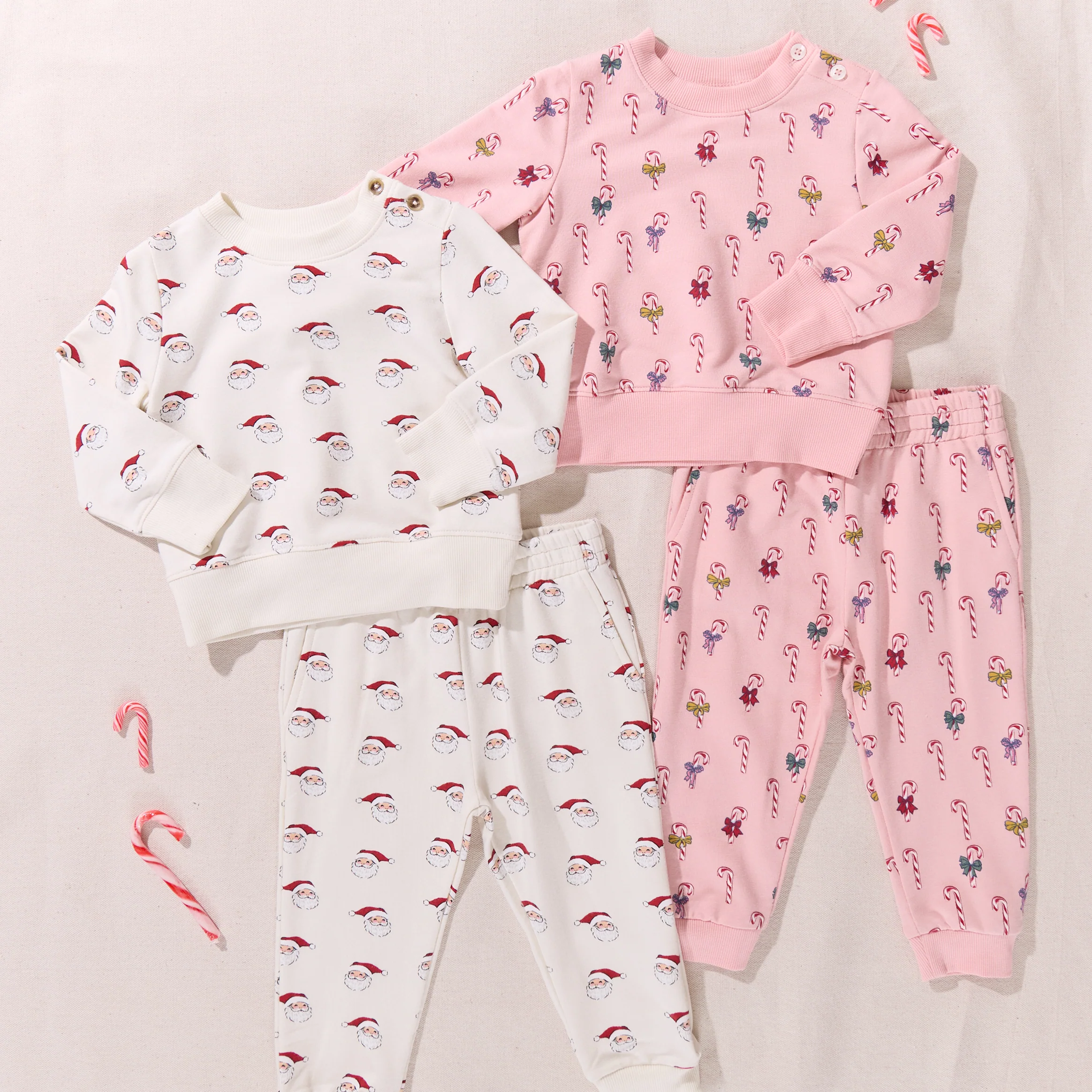 Baby Jax Jogger Set - Mini Candy Cane - Image 4