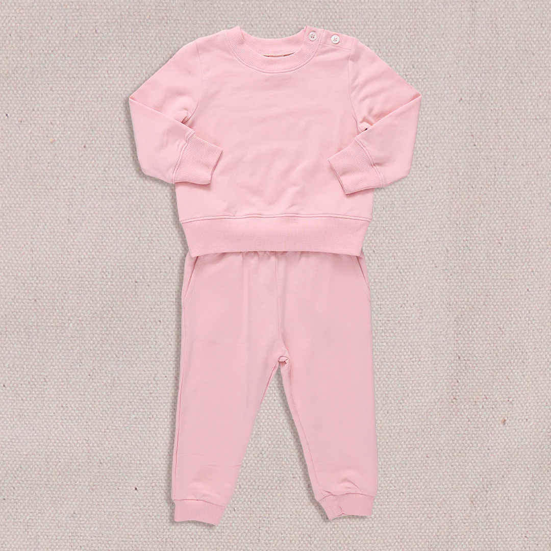 Baby Jax Jogger Set - Powder Pink