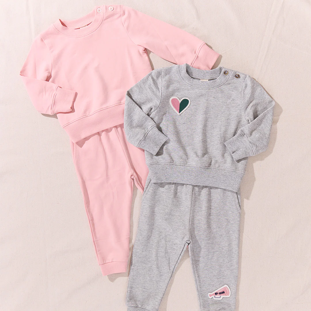 Baby Jax Jogger Set - Powder Pink - Image 3