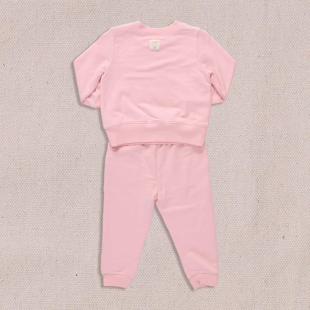 Baby Jax Jogger Set - Powder Pink - Image 5