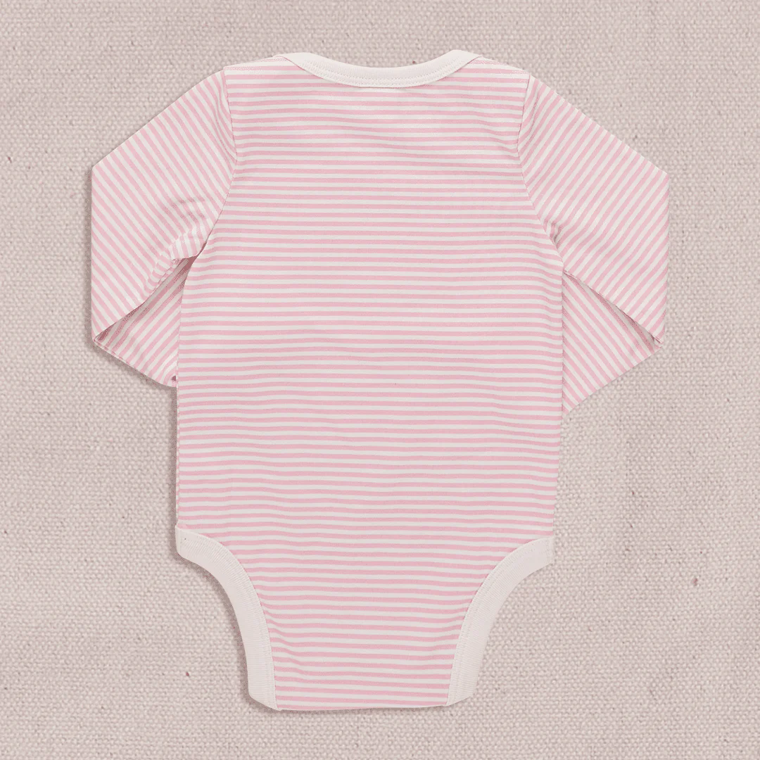 Baby Wonder Bodysuit - Pink Stripe - Image 4