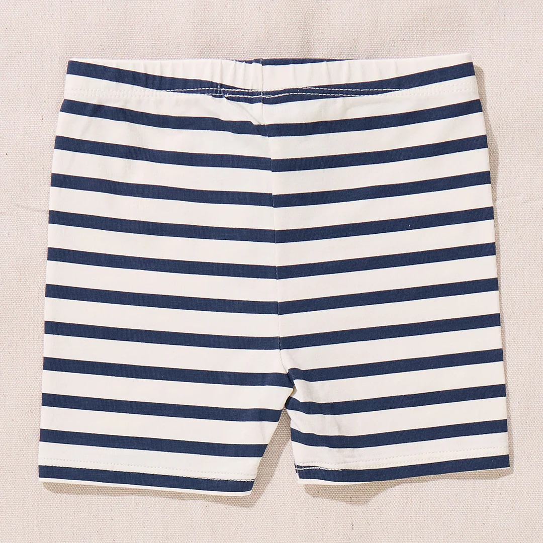Banana Bike Short - Navy Stripe - Image 2