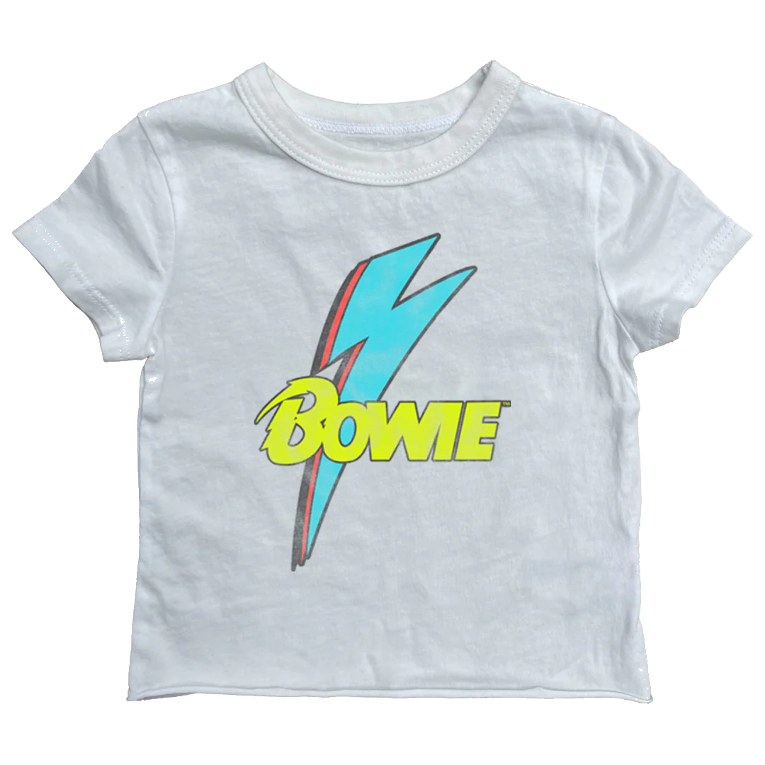 Bowie Bolt Fitted Tee - Vintage White