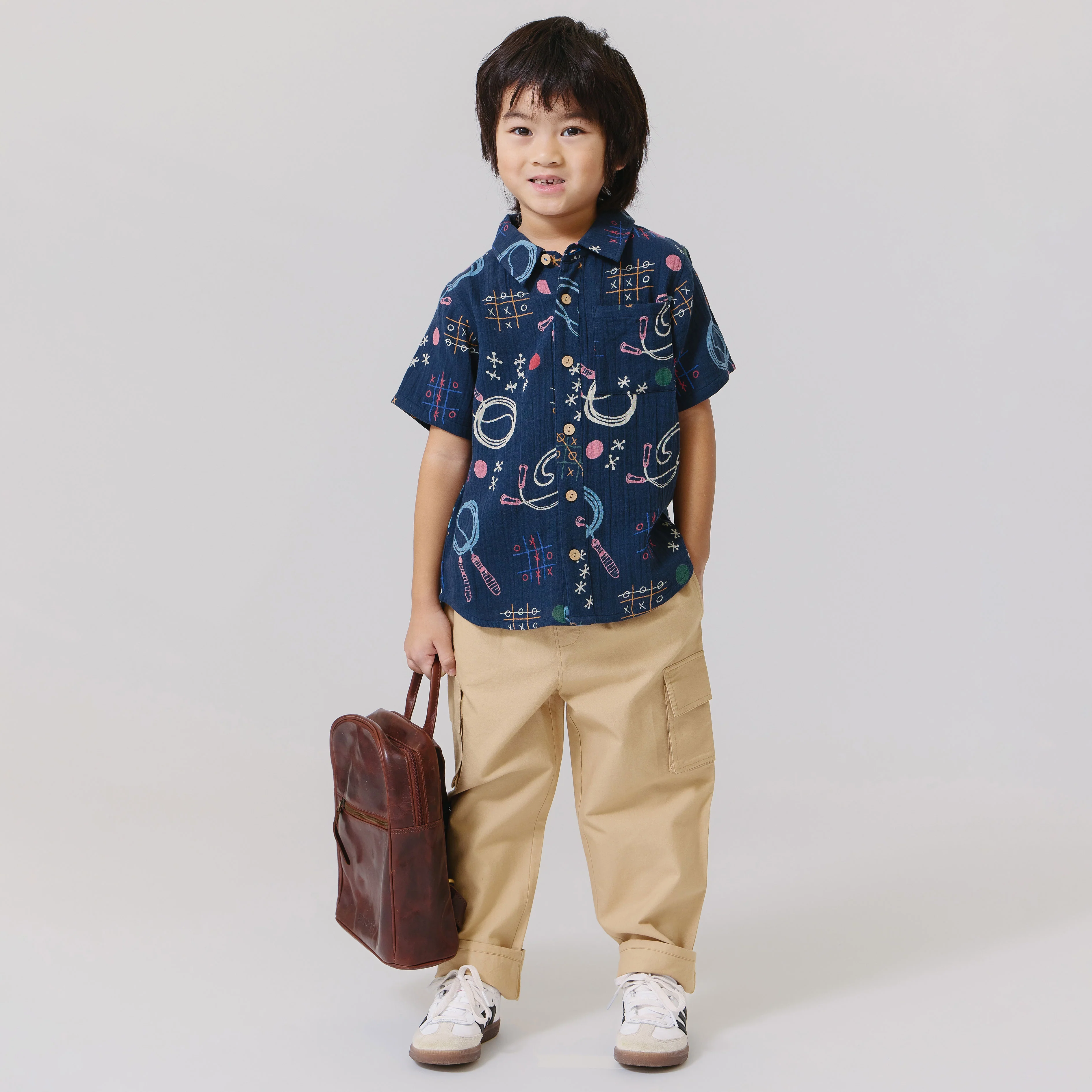 Boys Cargo Pant - Khaki - Image 2