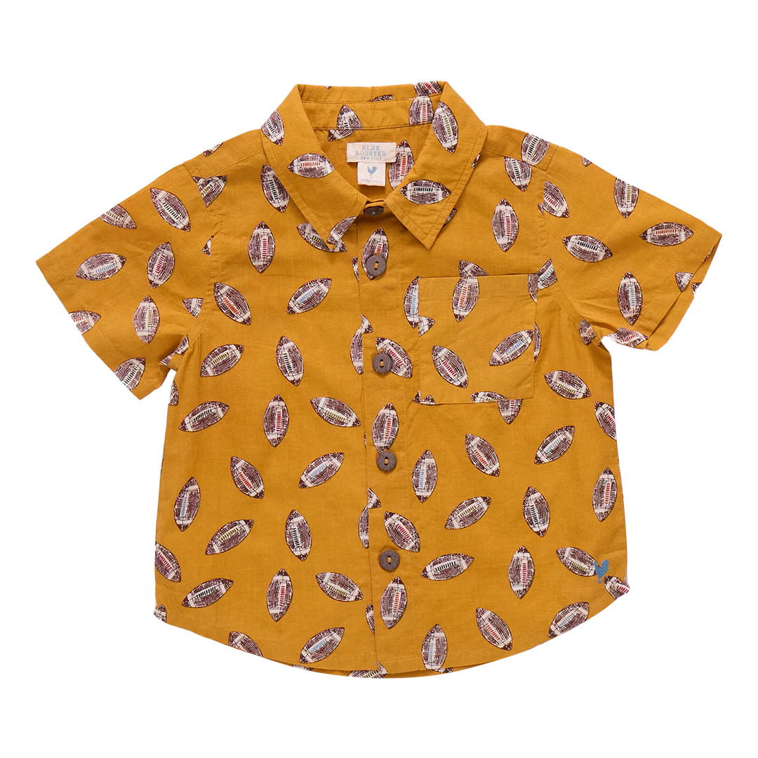 Boys Jack Shirt - Flying Footballs