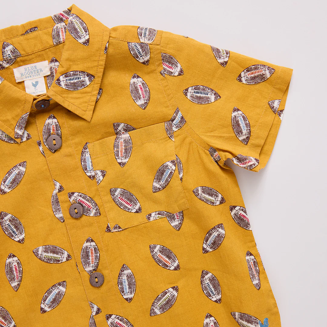 Boys Jack Shirt - Flying Footballs - Image 4
