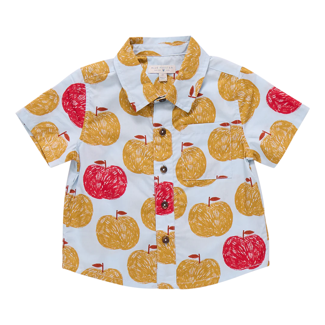 Boys Jack Shirt - Gold Apples