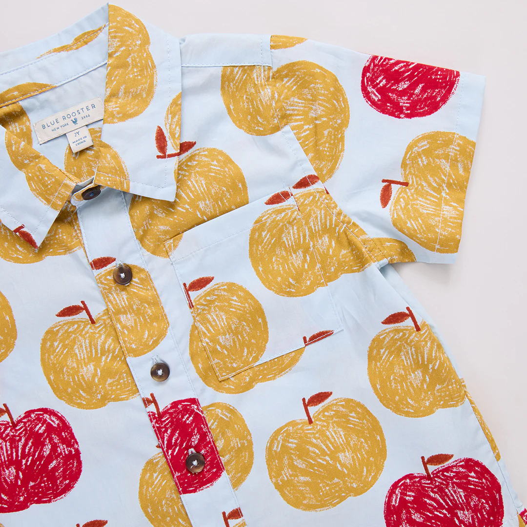 Boys Jack Shirt - Gold Apples - Image 3