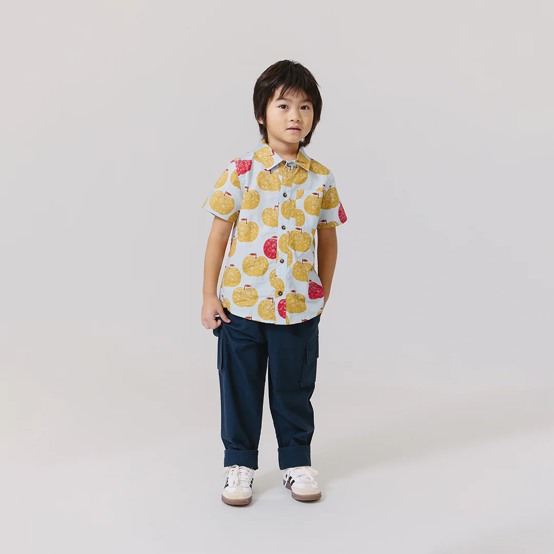 Boys Jack Shirt - Gold Apples - Image 4