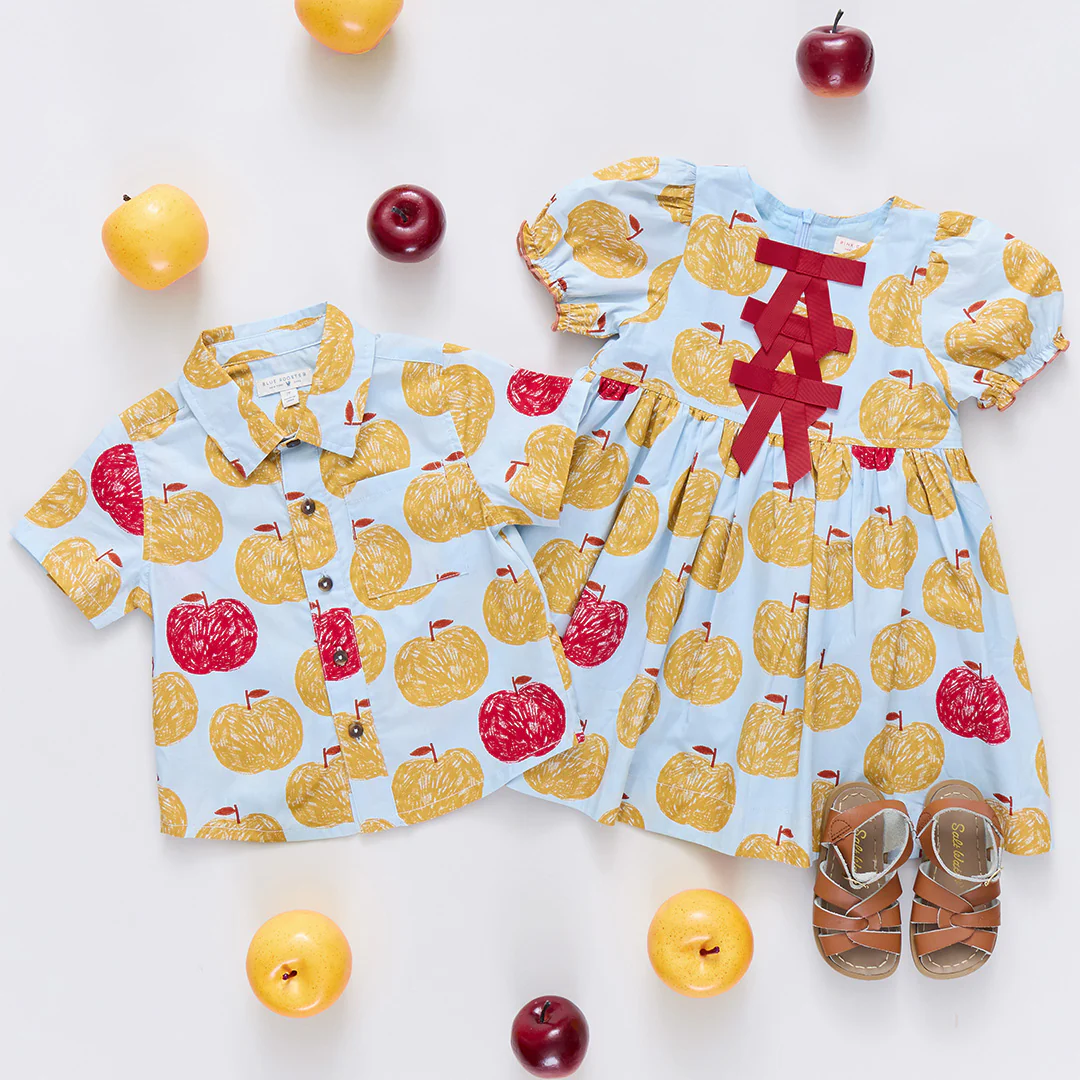 Boys Jack Shirt - Gold Apples - Image 6