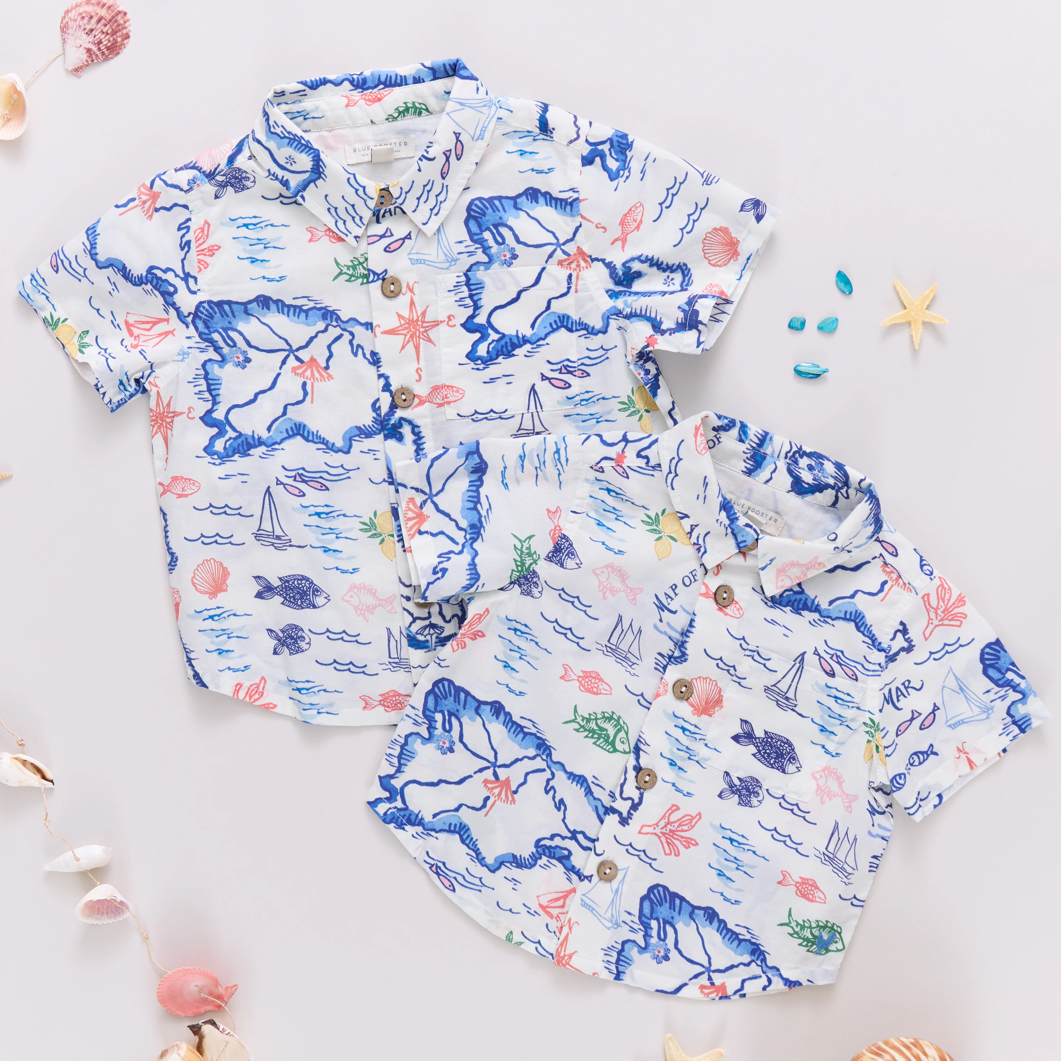 Boys Jack Shirt - Island Map - Image 3