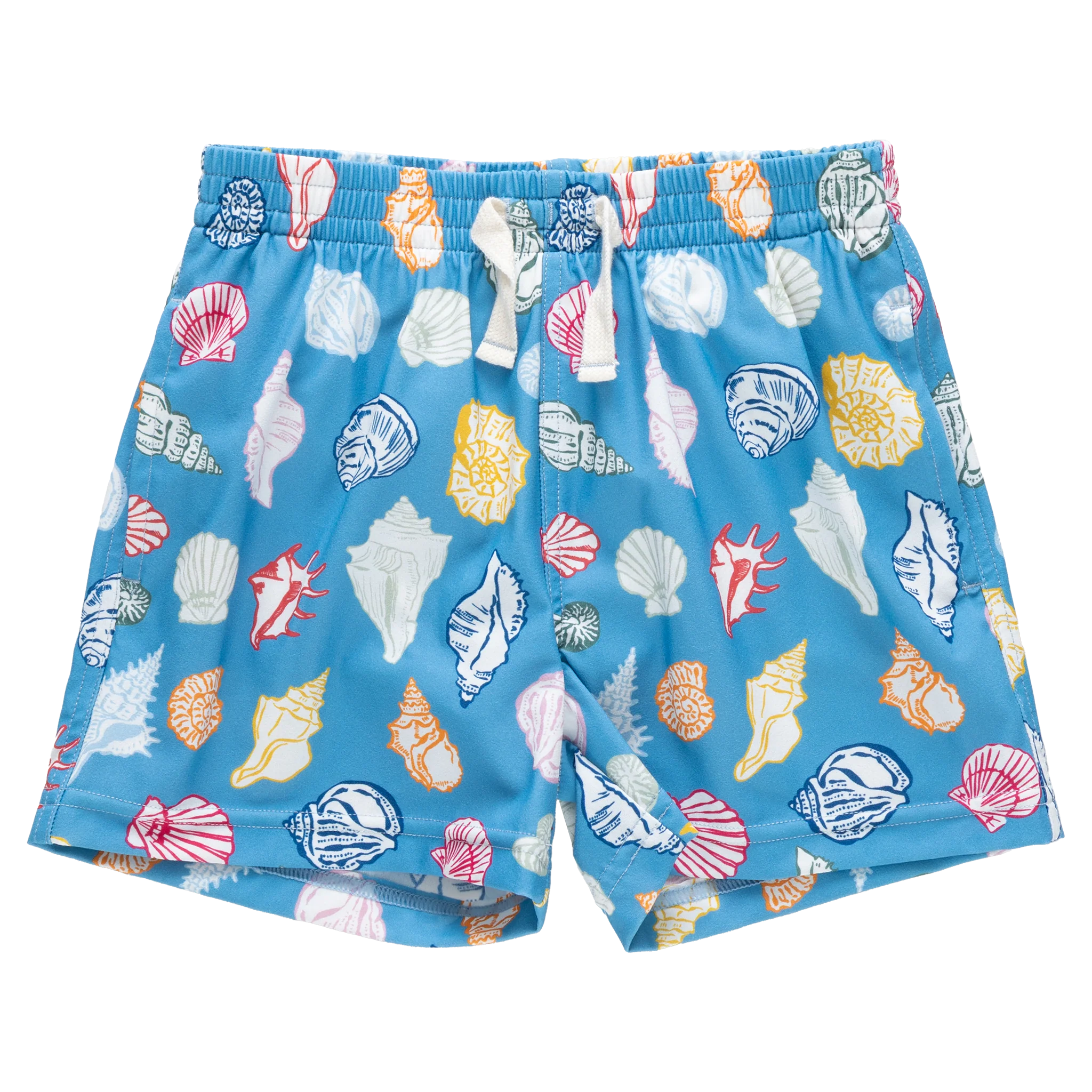 Boys Swim Trunk - Blue Seashells