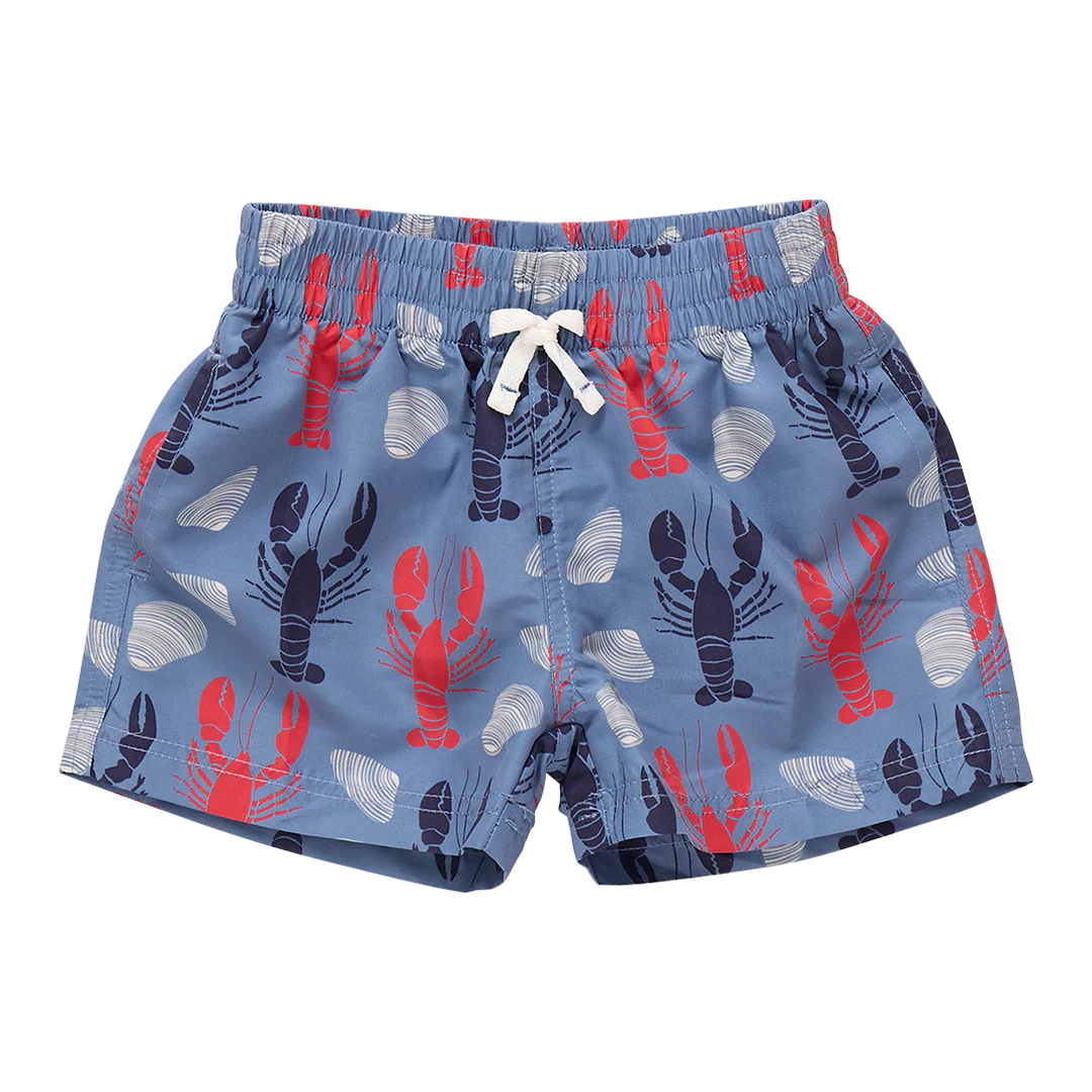 Boys Swim Trunk - Lobster and Clams