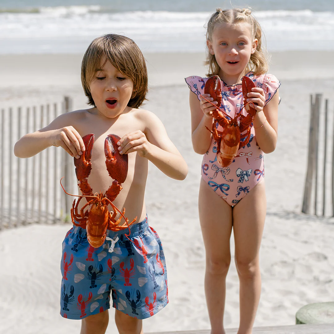 Boys Swim Trunk - Lobster and Clams - Image 2
