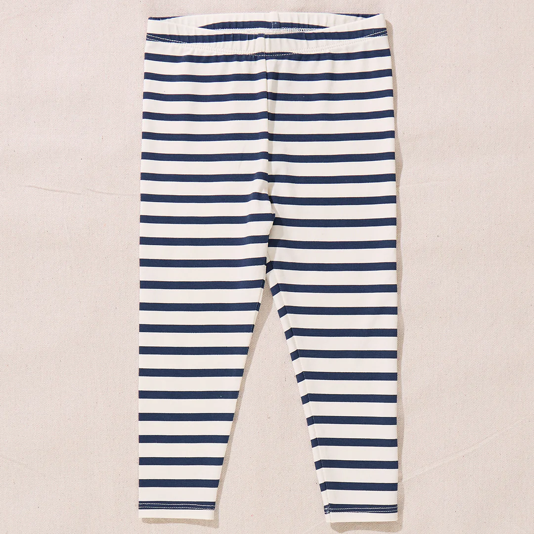 Cartwheel Legging - Navy Stripe