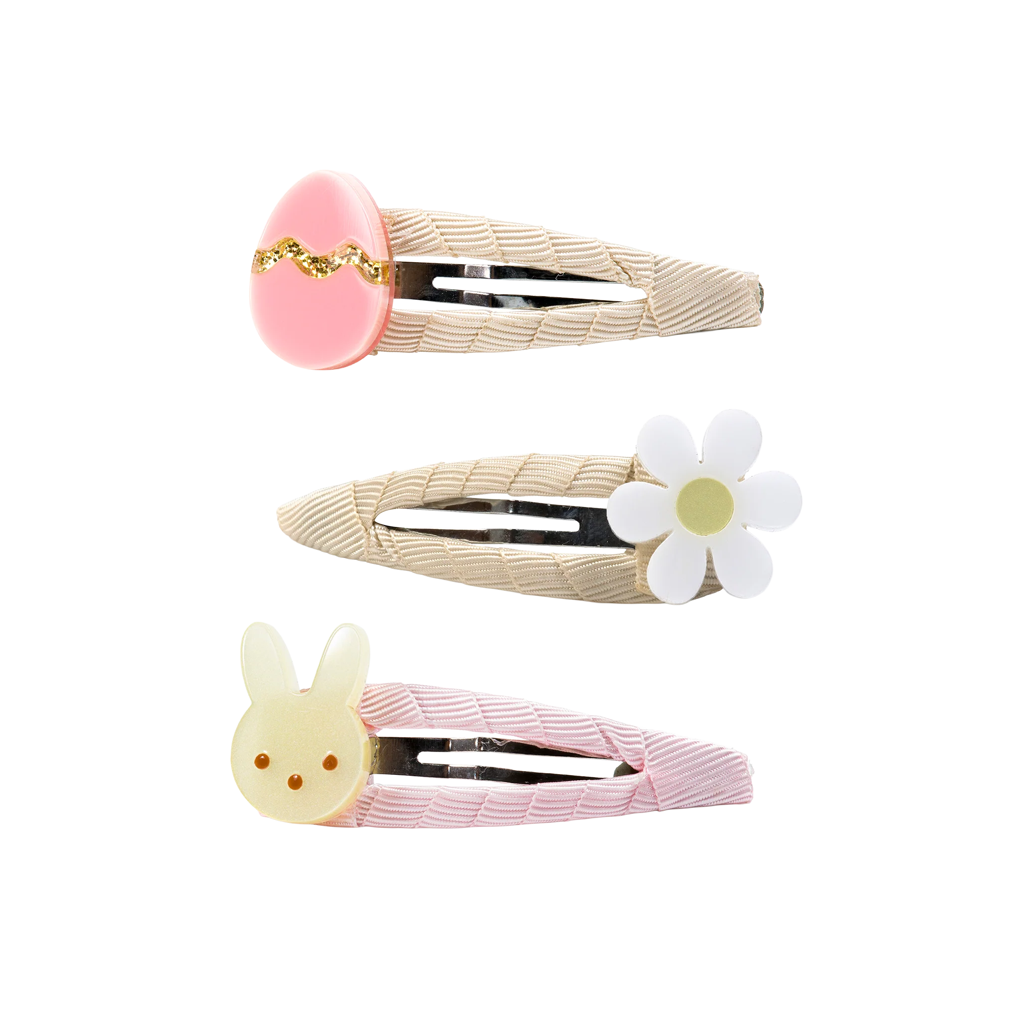 Easter Egg Daisy and Bunny Clip Set