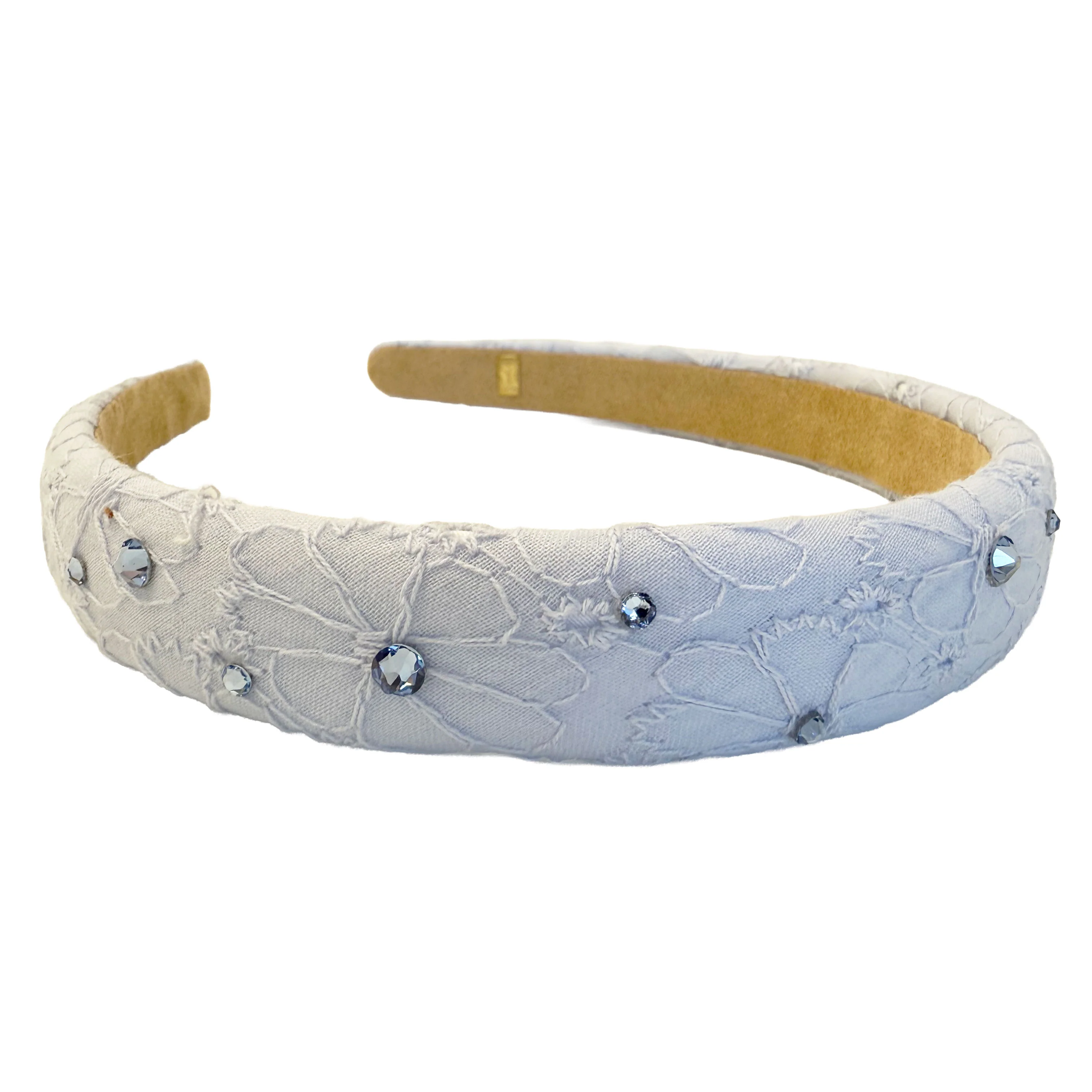 Eyelet Headband - Blue - Image 2