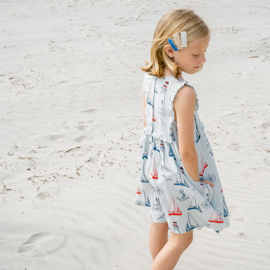 Girls Courtina Dress - Nautical Adventure - Image 6