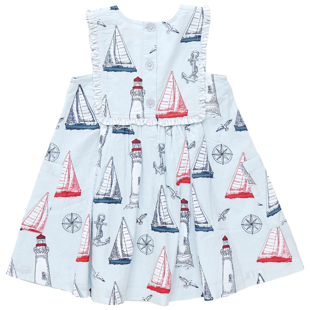 Girls Courtina Dress - Nautical Adventure - Image 8
