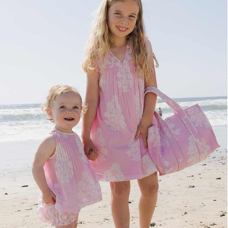 Girls Courtney Dress - Pink Bouquet Floral - Image 2